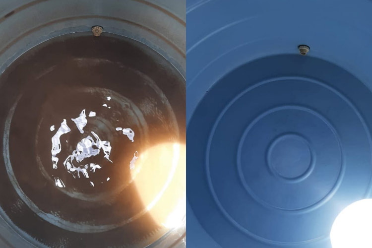 water tank cleaning